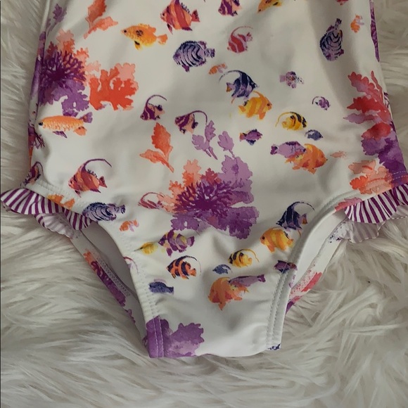 Janie and Jack 12-18 Mo Fish Halter Swimsuit - Picture 2 of 4